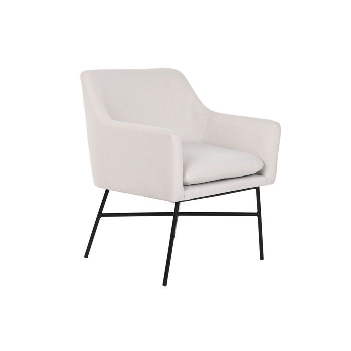 Fauteuil en métal - DKD HOME DECOR - Beige - Chic - Moderne - Adulte