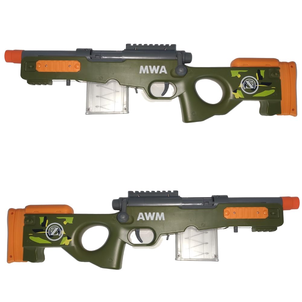 AGM MASTECH AWM Shell Throwing Blaster Shotgun 40 Refill 12 2 Clip Magazines Blaster Toy Playset for Adults - Darts, Shells, (4-Dart Reload) - Boys,