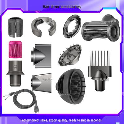 Dyson-Compatible Styling Kit: Diffuser, Soft Filter Brush & Wide-Tooth Comb Nozzle