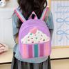 Cartoon Line Panda Girls Toddler Backpack With Fashion Sequins For Use School