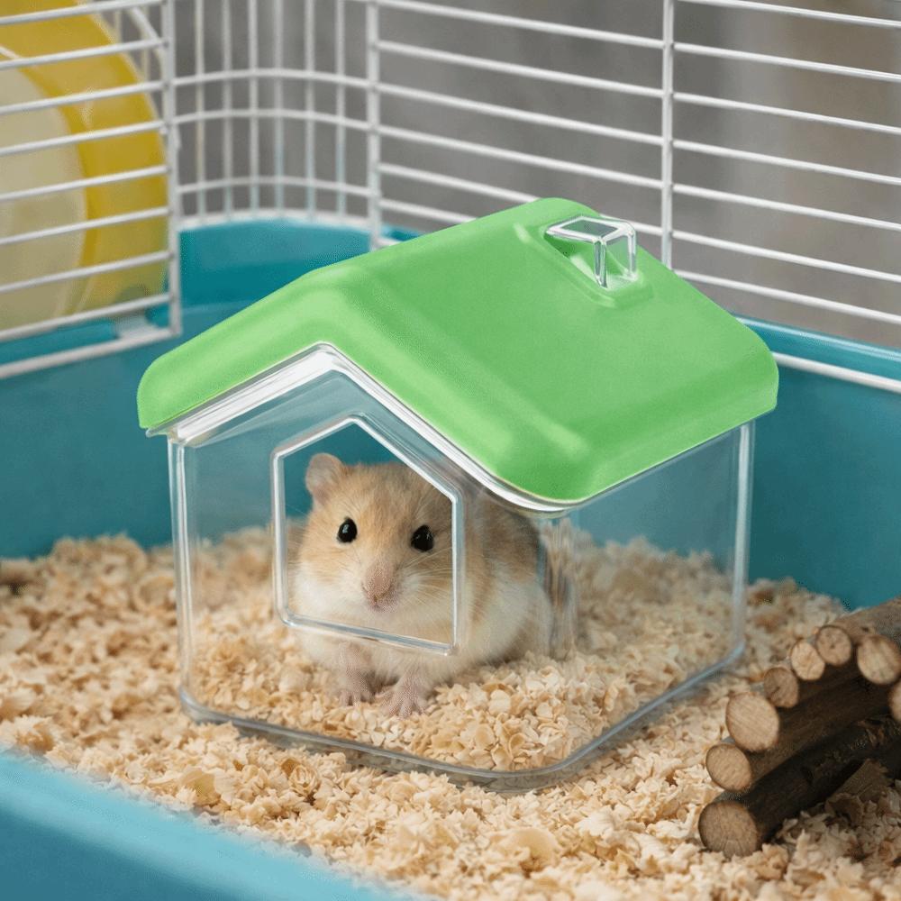 Anti-Spill Hamster Bathtub House Shape Golden Bear Bathroom Hamster Toilet  Pet Cleaning