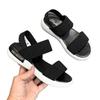 Sports sandals women's elastic elastic 2021 summer new student flat-bottomed outer wear fairy style Roman beach women's shoes