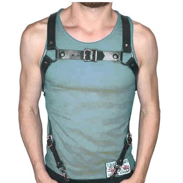 Ανδρική Καθημερινή Ζώνη με Τιράντες - Στυλάτο Αξεσουάρ Μέσης