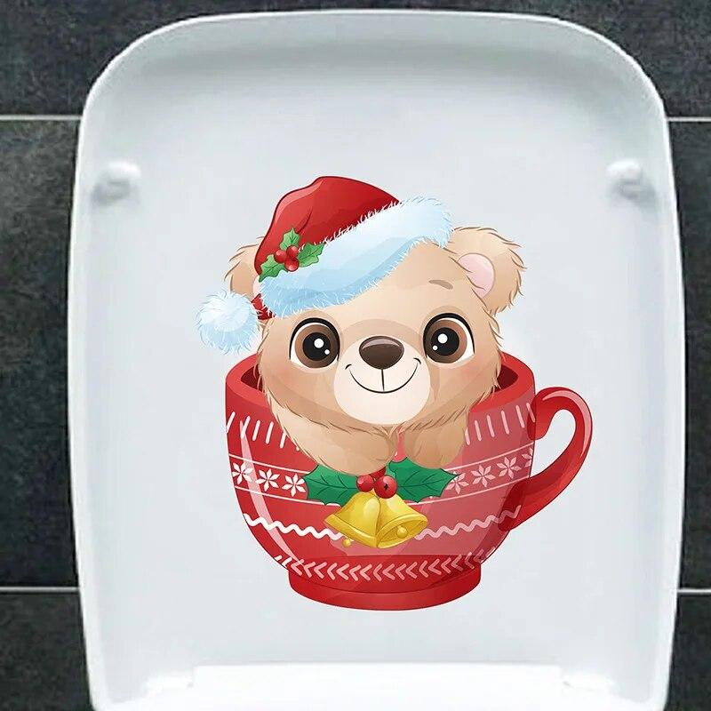 

Новый мультфильм Рождественская серия персонализированные наклейки для туалета настенные наклейки переключатель украшения съемная самоклеящаяся бумага