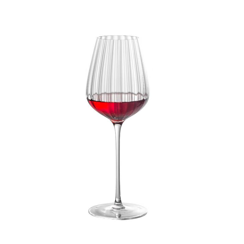 Chuangqi Creative Striped Burgundy Wine Glasses