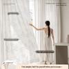 French Lace Embroidery Light-Permeable Privacy Curtains for Balcony, Bedroom, and Living Room