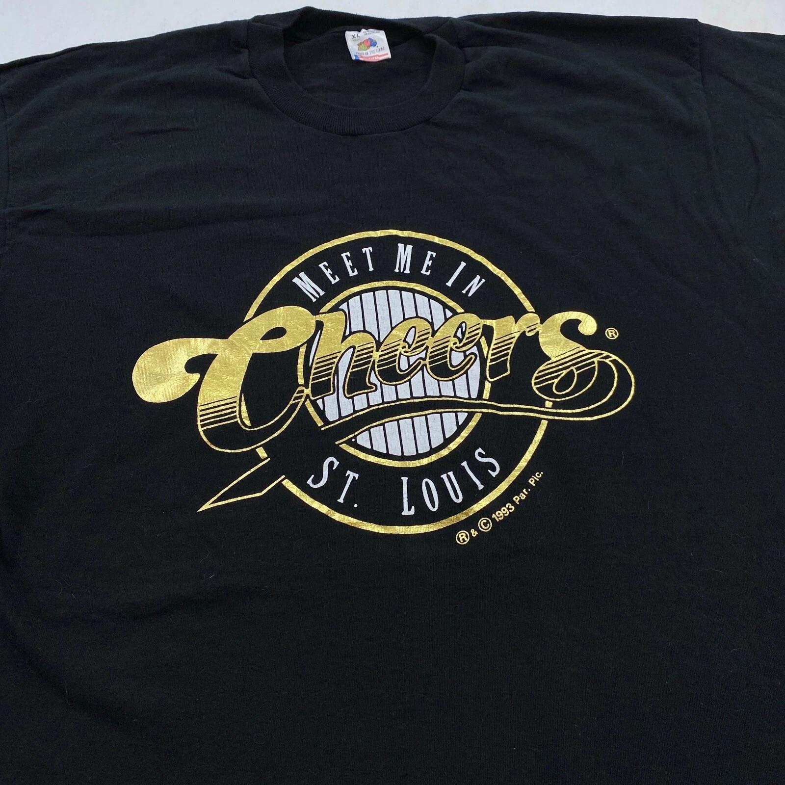

vintage 90s CHEERS MEET ME IN ST. LOUIS T-Shirt LARGE/XL soft S