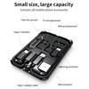 9 In 1 Fast Wireless Charger Stand Pad Multi Cable Adapter Needle Sim Card Storage Box For iPhone 15 14 Samsung Charging Station