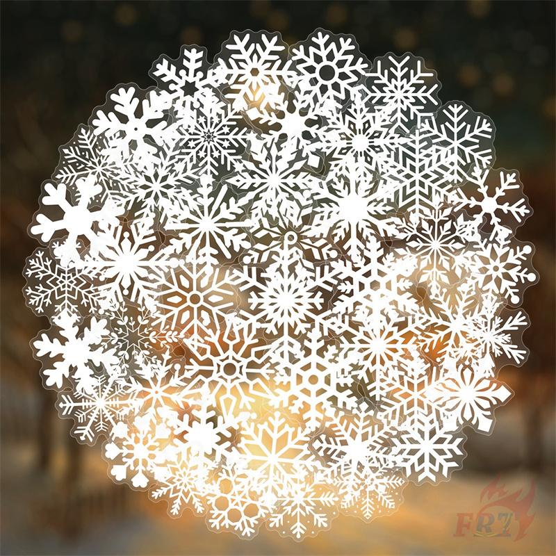 50Pcs/Set White Snowflakes PET Stickers Waterproof DIY Fashion Doodle Decals Stickers