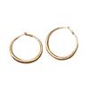 2025 Gold Large Hoop Earrings: Luxury Niche Design Studs for Women, Ideal for Round Faces
