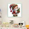Full Embroidery Eco-cotton Thread 11CT Printed Xmas Gnome Cross Stitch Kit Art