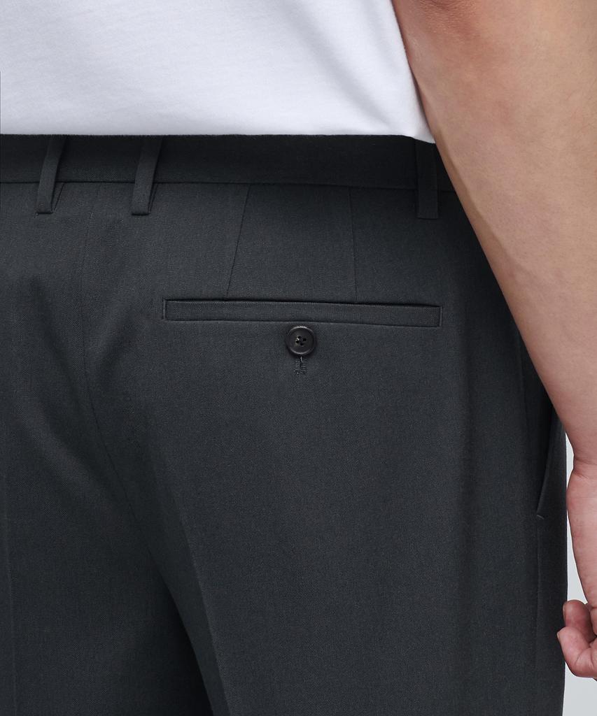 MUSINSA STANDARD Skinny Hidden Elastic Waist Crop Slacks [Gray]