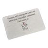 Engraved Wallet Card Insert Stainless Steel Wallet Card I Love You Sentimental