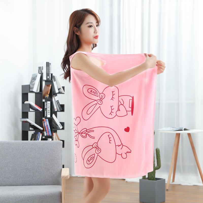 Saugfähiges Badetuch, tragbar, sexy, magische Schlinge, Baderock, Bademantel, Strandtuch, Druck, Cartoon