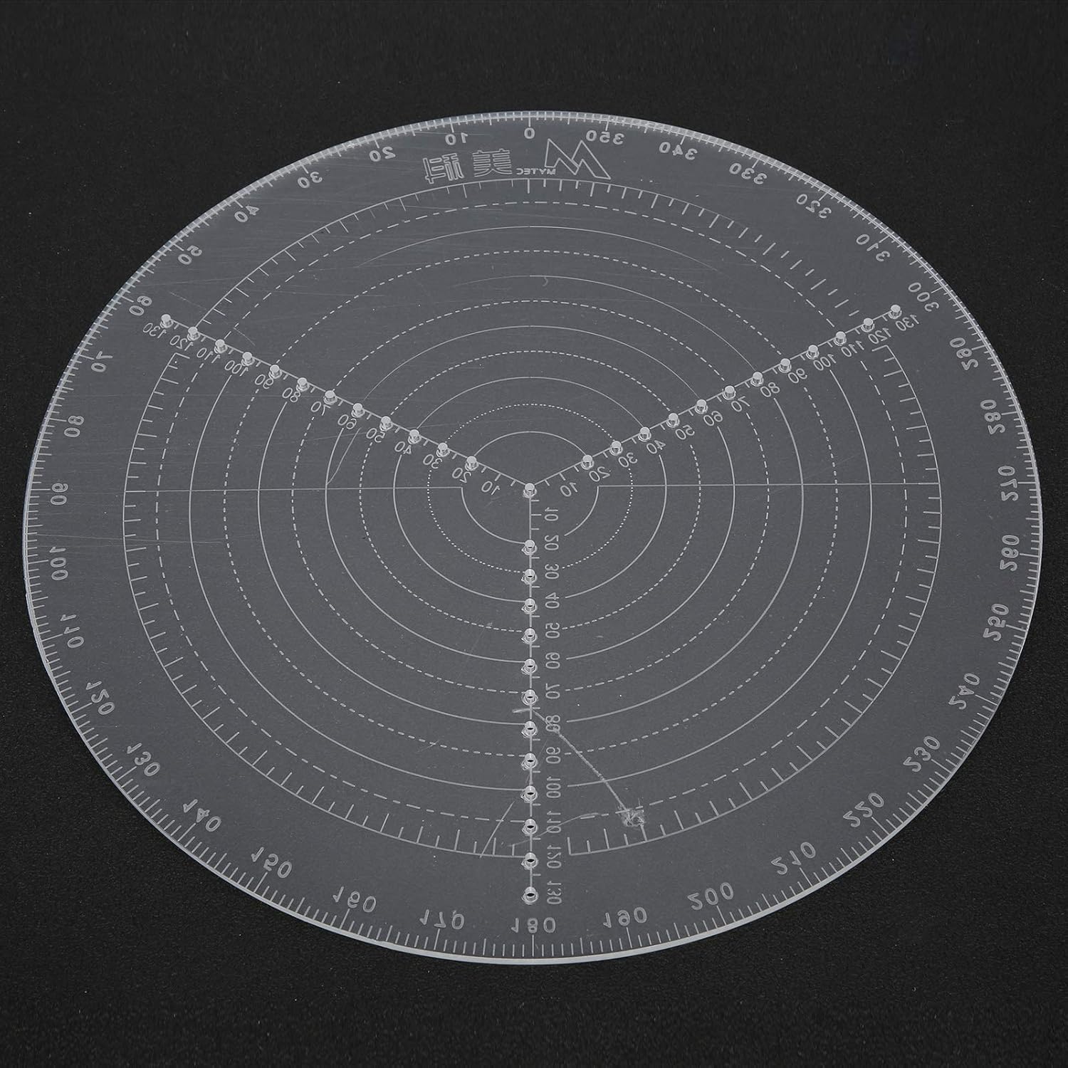 

Круговой центр-искатель, прозрачный акриловый центр-искатель, круглый инструмент для центрирования при токарной обработке древесины, токарный инструмент для быстрого определения центра
