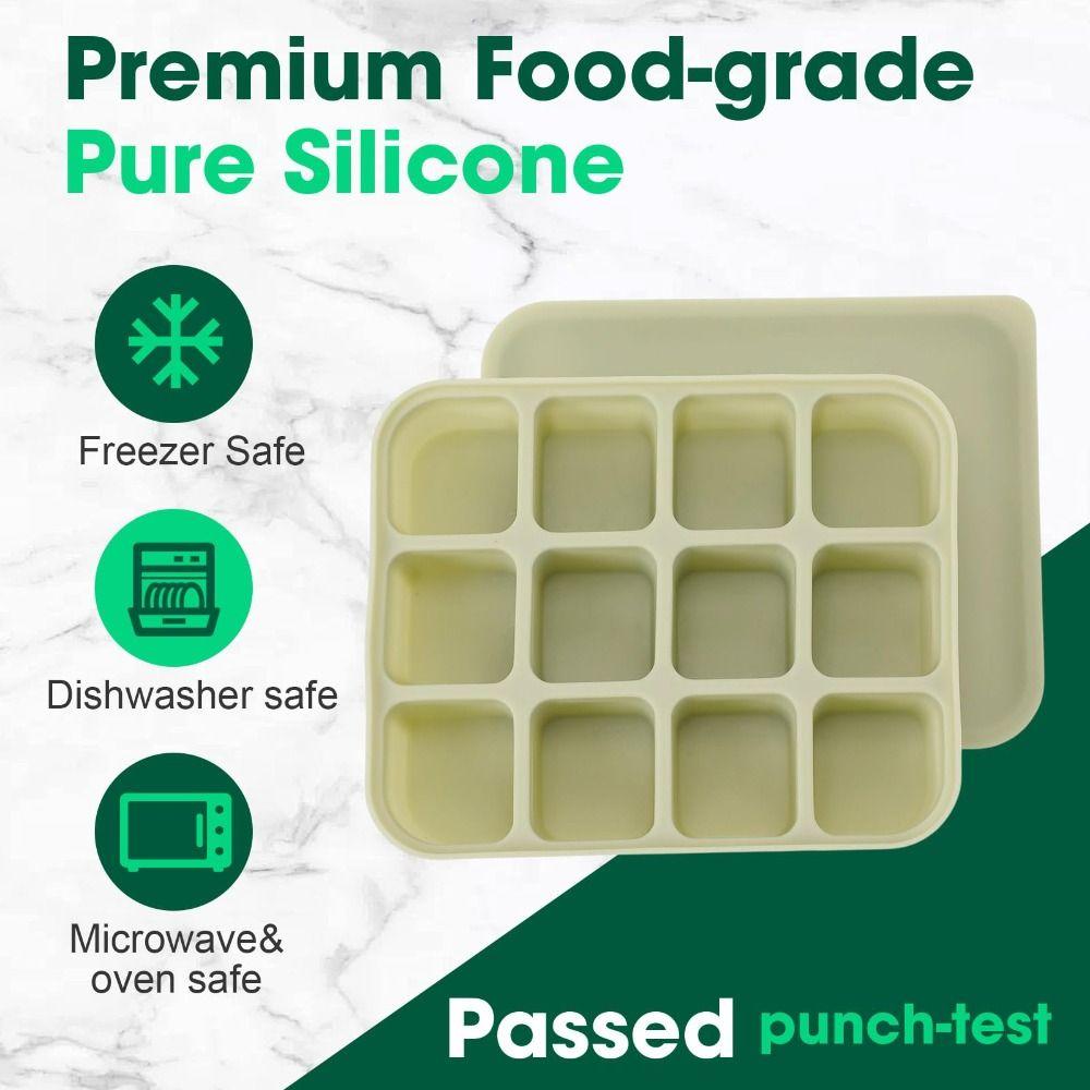 With Lids Baby Food Freezer Tray Silicone Material Baby Food Storage Container For Baby