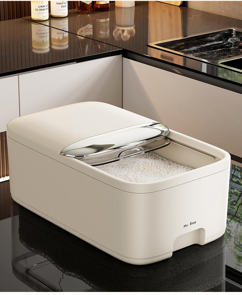 Sealed Grain Storage Bin: Insect & Moisture-Proof Rice & Flour Container, Food-Grade, Suitable for Cat Food - New for 2025.