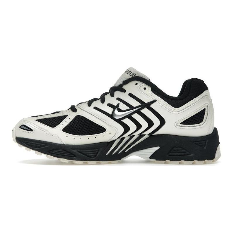 Nike Baskets Unisexe Air Pegasus 2K5 Ivoire Pâle Noir Argent Métallique Lait de Coco HQ5403-102