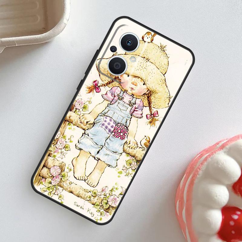 Sarah Kay patroon Case Voor OPPO Reno 7 8 6 5 4 Lite 8T 4Z 5Z 11 F 10 Pro OPPO Find X6 X5 Pro X2 X3 Neo Cover