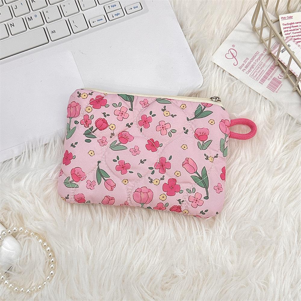 Cute Cartoon Small Travel Cosmetic Lipstick Earphone Card Portable Storage Bag Purse Women Mini Makeup Handbags Wallet Pouch Bag
