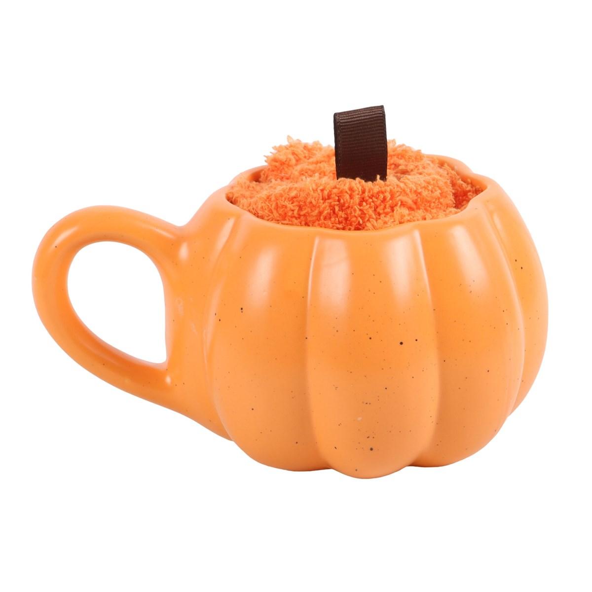 Something Different Set tazza e calzino zucca One Size arancione