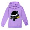 Kids Funny NINJA KIDZ Hoodies Boys Casual T Shirt Cartoon Long Sleeve Children T-Shirts Spring fall Girls Tops Children Clothes