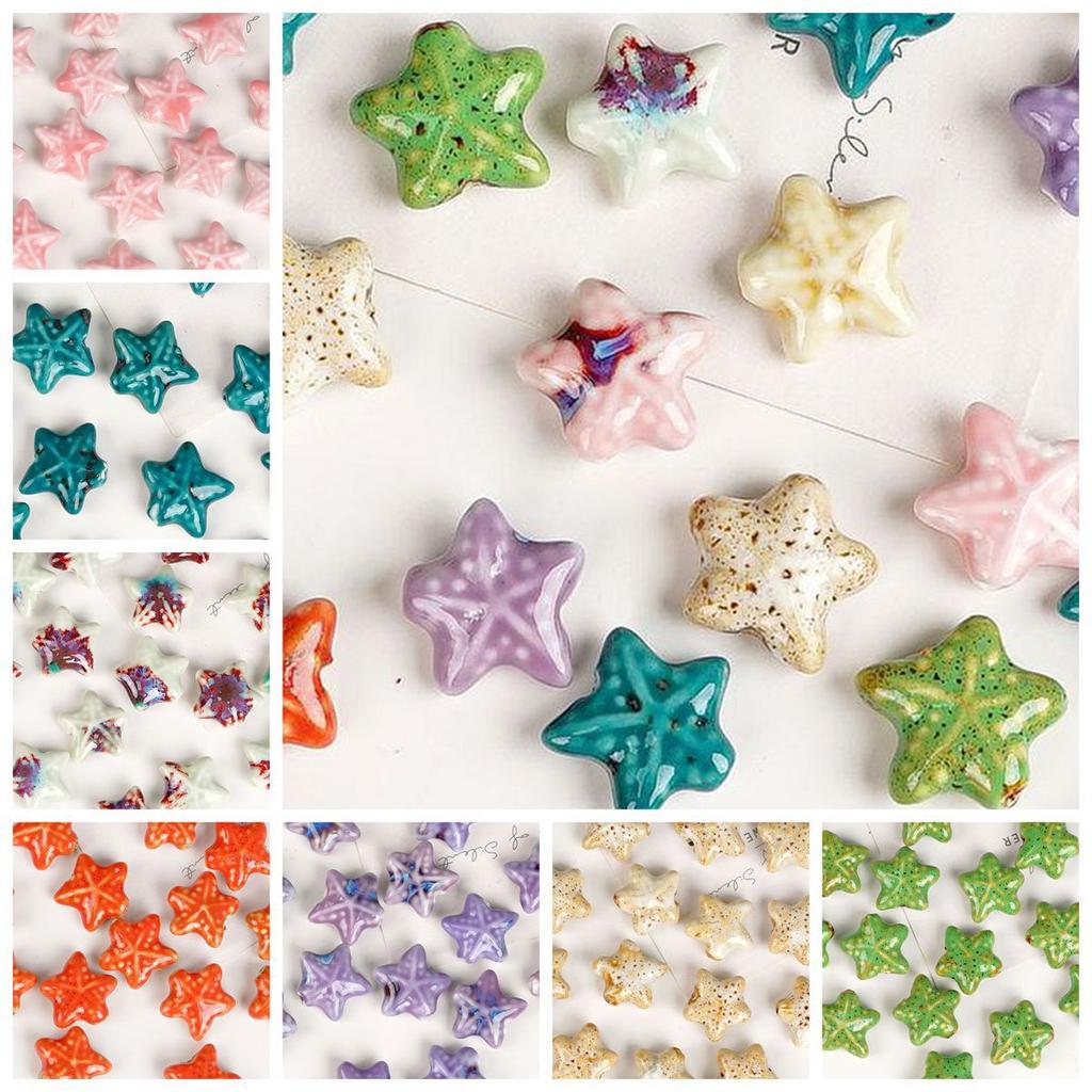 23Mm starfish loose beads ocean series, ceramic necklace bracelet beaded DIY creative handmade material accessories