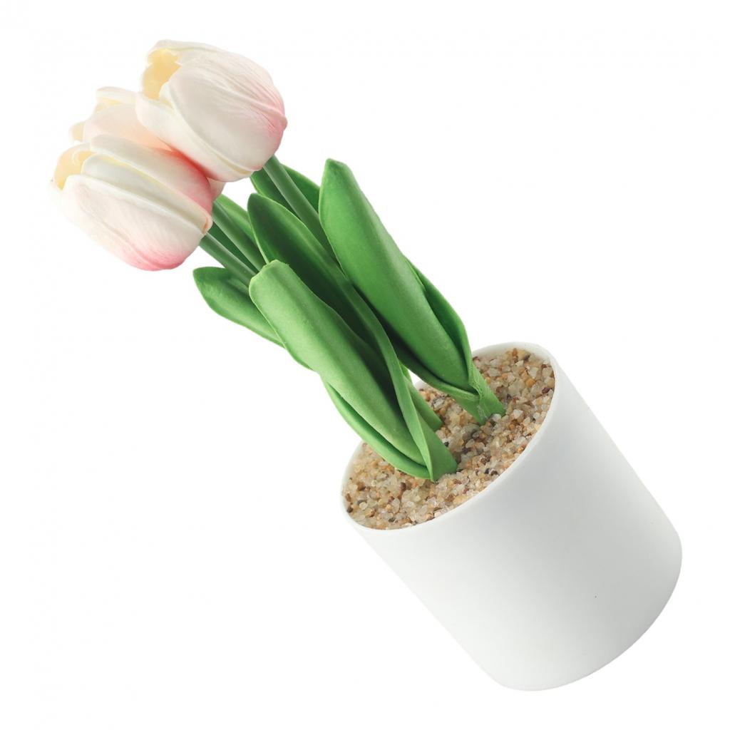 Künstliche Blumen Heimpartydeko Kunststoffe Tulpe Topfpflanze