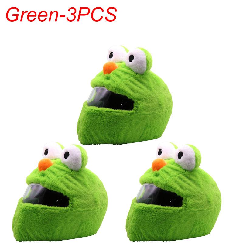 Motorcycle Helmet Cartoons Plush Helmet Protective Cover Helmet Full Face Covers For Outdoor Fun Personalized Helmets Christmas