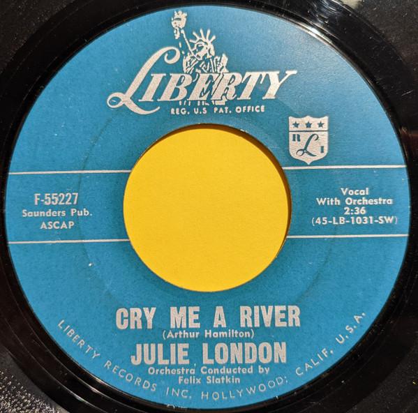 7inch Record JULIE LONDON  Cry Me A River F55227 LIBERTY 1960 US Jazz Used