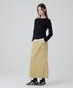 Dangled Drop Dgdp Cotton Maxi Skirt_Beige