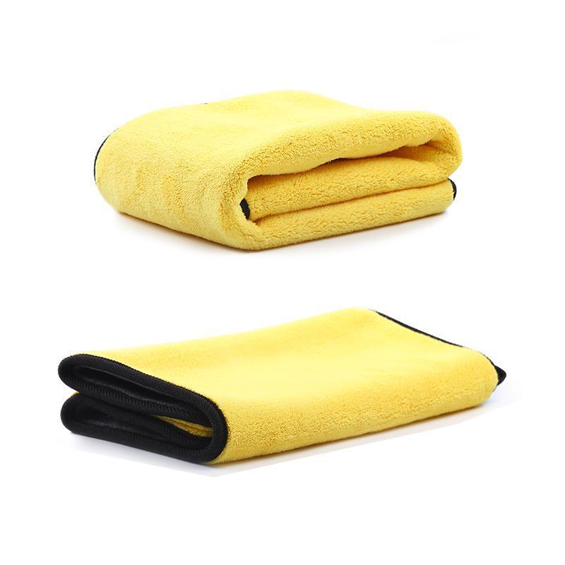 160x60CM Flannel Thickened Car Cleaning Towel - 420g Fine Fiber Coral Fleece Absorbent Towel