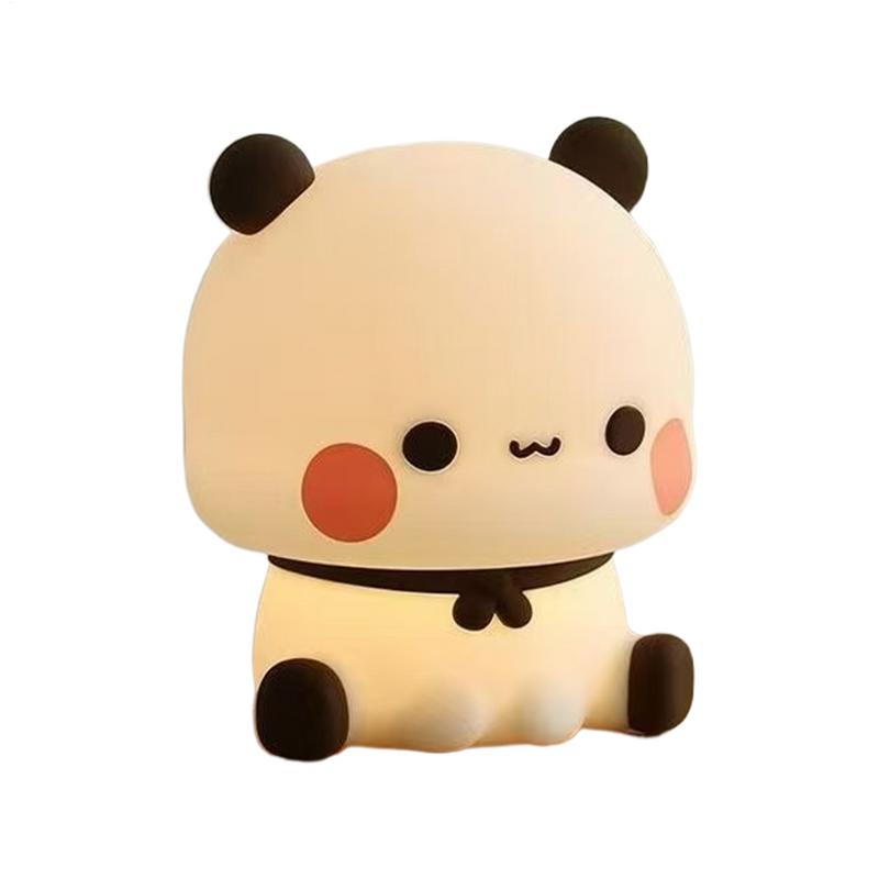 Cute Panda Led Night Light Lamp Cute Cartoon Nightlight Animal Bedroom Decorative Living Room Dolls Gifts