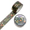 Made In Japan SAIEN Masking Tape 20mm X 5m Roll "Merry Christmas" UR-4088