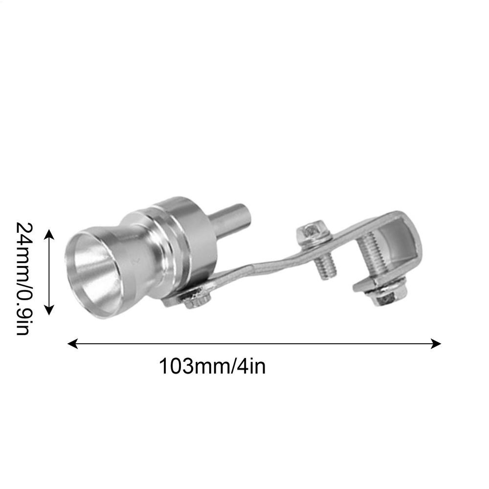 Universal Car Turbo Sound Whistle Muffler Exhaust Pipe Whistle Fake Simulator Whistler Car Styling Accessories Size S/M/L/XL