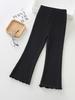 Ribbed Bell Bottom Pants for Infants and Girls - European and American Style, Four-Season Wear
