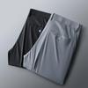 2026 Spring/Summer High-Quality Ice Silk Striped Business Casual Men's Pants Luxury Suit Trousers