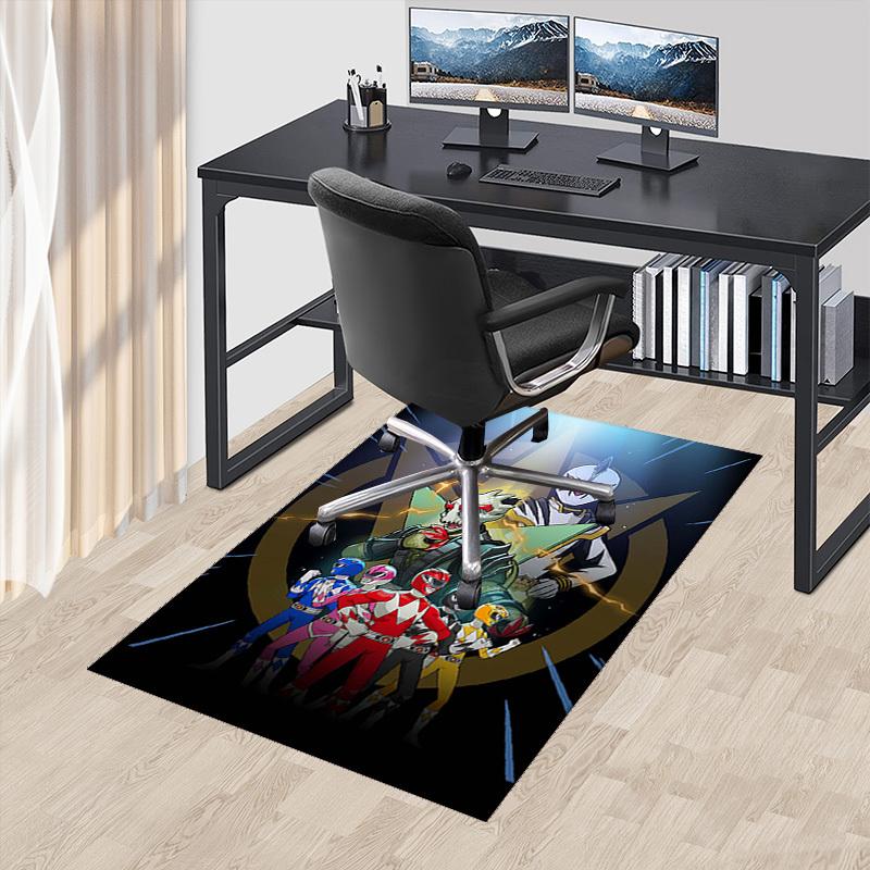 

1pc Power Rangers Anime Cartoon Design Office Chair Mat Non-Slip Carpet for Home Decor, Suitable for All Seasons, Ideal as a Gift.U098 60cm by 90cm