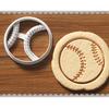 Baseball Theme Cookie Cutters Baseball Bat Glove Shaped Frosting Biscuit Cutting Mold Cookie Embosser Stamp Moulds
