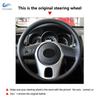 Perforated Microfiber Leather Car Styling Steering Wheel Cover Trim For Kia Rio 2009 2010 2011 Forte 2009-2017 Soul 2010-2013