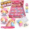 Crackable Texture Wax Cracking Squeeze Toy Croissant Crunchy Sound Ball  For Stress Anxiety Relief