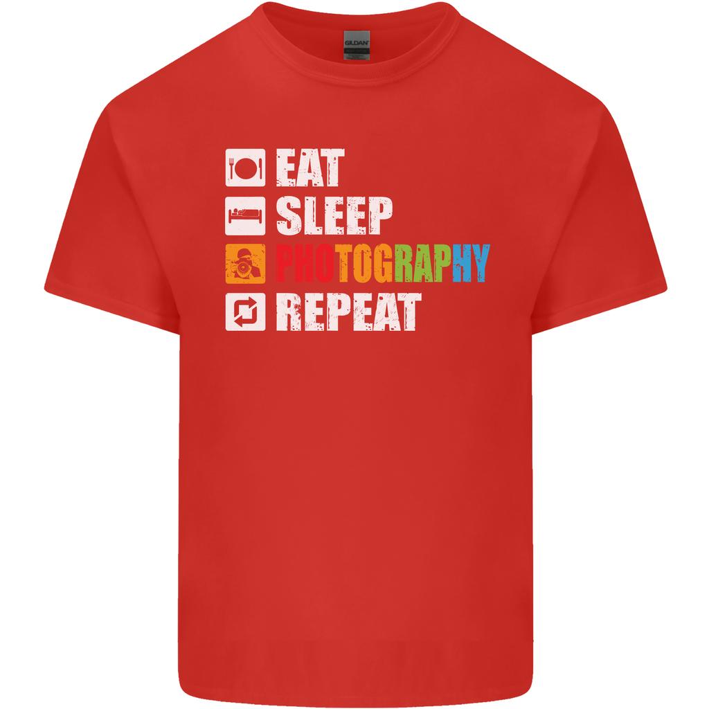 Photography Eat Sleep Photographer Funny Unisexs Light Cotton TShirt