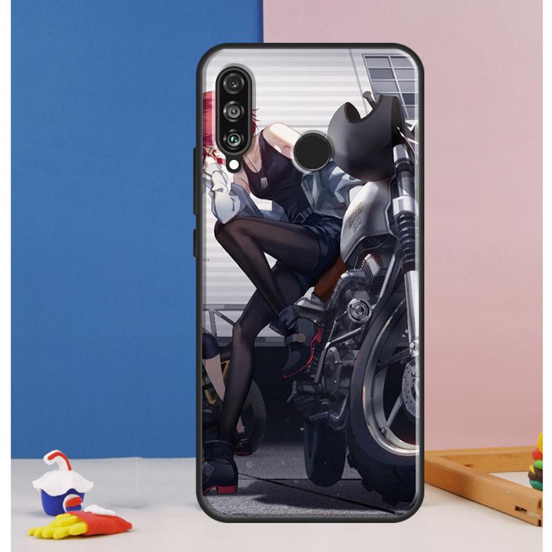 Motorradmädchen Anime Hülle Für Huawei Nova 10 9 SE 8i 11i 12i 12s Y60 Y61 Y70 Y90 Y72 Y73 Y91 P60 Pro P30 P40 Lite