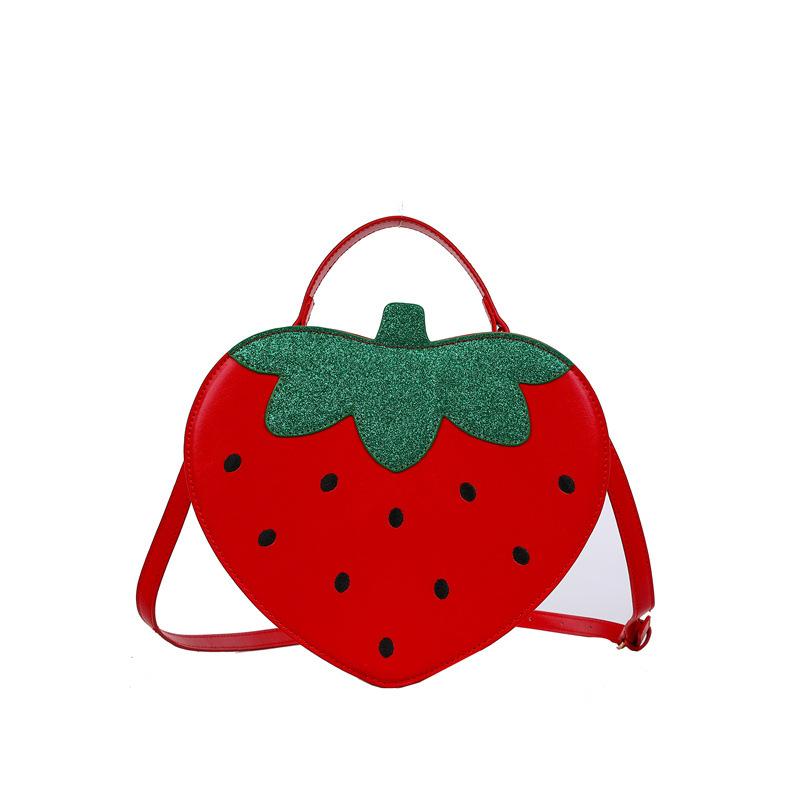 Personalized and creative small bag women 2025 new small fresh literary and fashionable strawberry foreign style one shoulder crossbody small