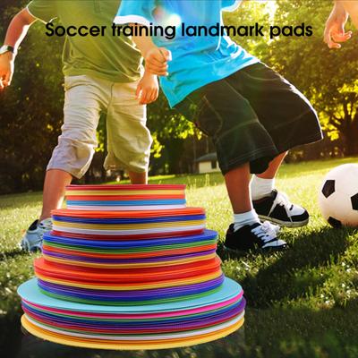 Prato Marcador de Treino de Futebol Antiderrapante Treino de Agilidade Cor Vibrante Obstáculo de Treino de Futebol Logo