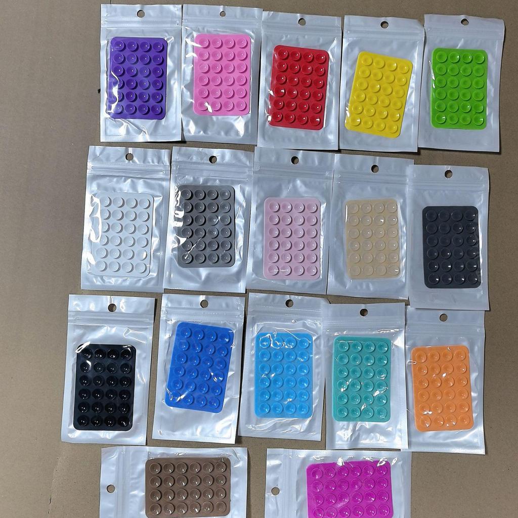 Double-Sided Silicone Mobile Phone Suction Cups - Available In 19, 24, 40, 48, 80 Pcs.