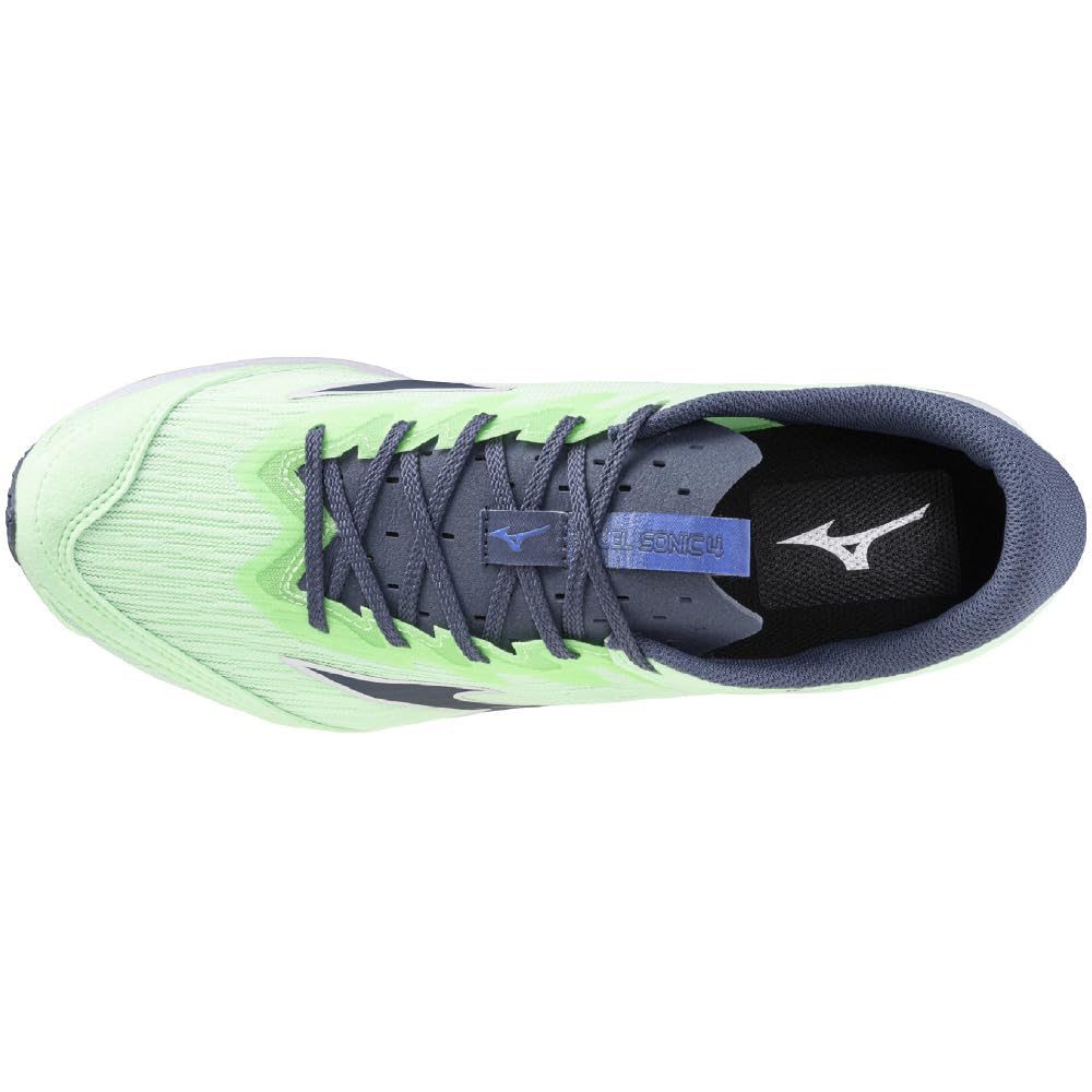 Mizuno Duel Sonic 4 Track and Field Track and Light Green X 2E Shoes, Club, Lightweight, Cushioned, Field, Navy, 26.0 Cm,