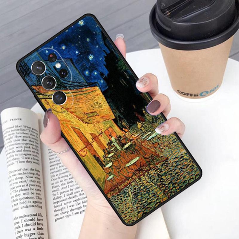 Custodia per telefono con Pittura a Olio di Van Gogh per Samsung Galaxy S24 S25 Ultra S21 S22 Ultra S10E Note 10 Plus Note 20 FE S23