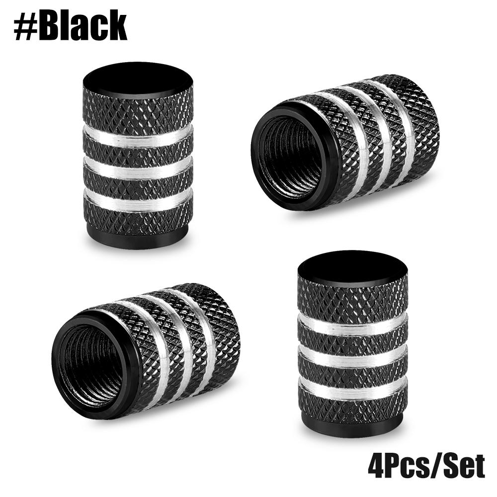 4Pcs/Set Tire Stem Valve Caps Aluminium Car Dustproof Caps Tire Wheel Stem Air Valve Caps  Tapones Para Llantas Accesorios Para