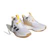 New Adidas OwnTheGame 2.0 K Mid Top Children's Basketball Shoes White Black Yellow Kids' H06418